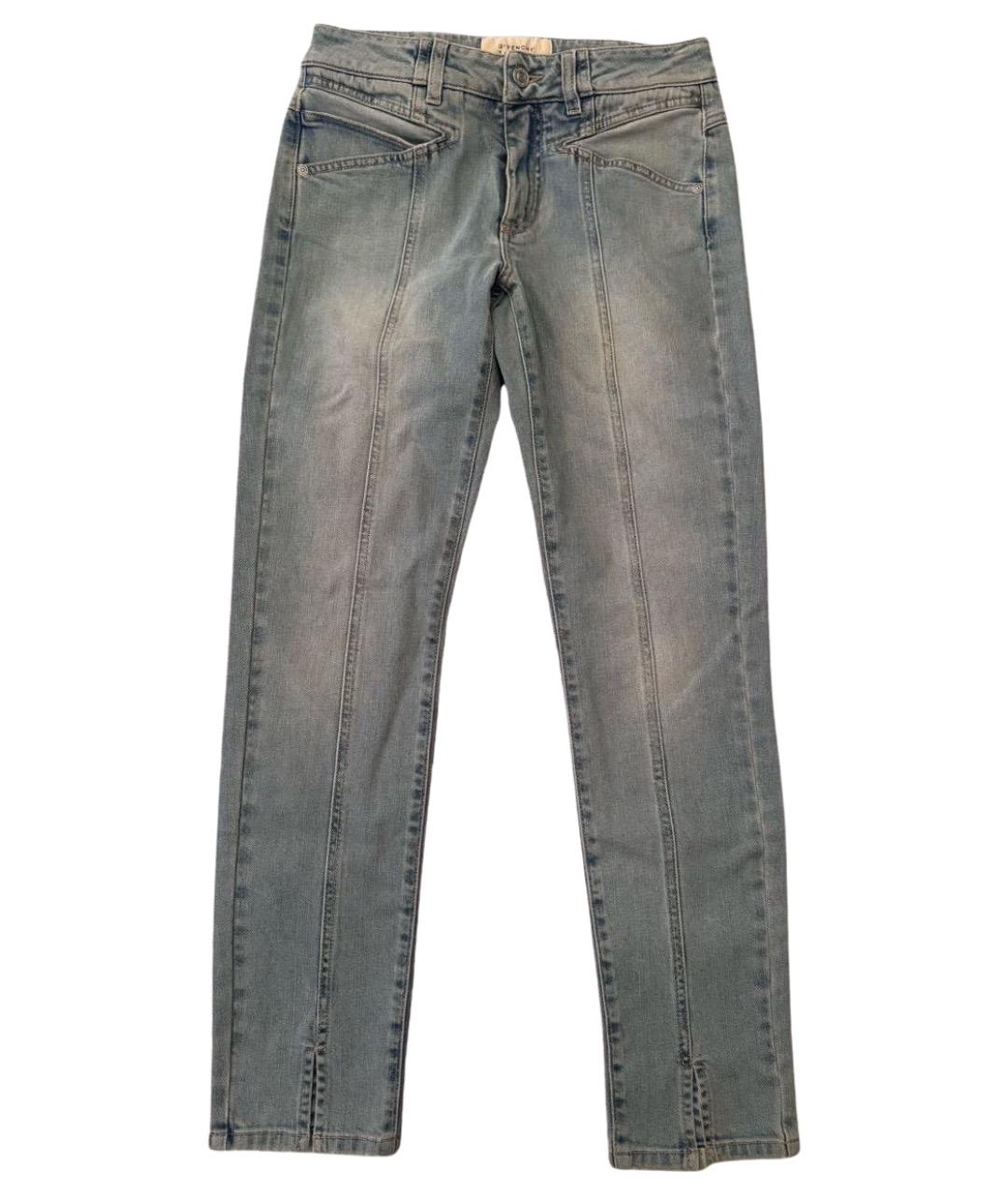 GIVENCHY Голубые хлопковые прямые джинсы, фото 1
