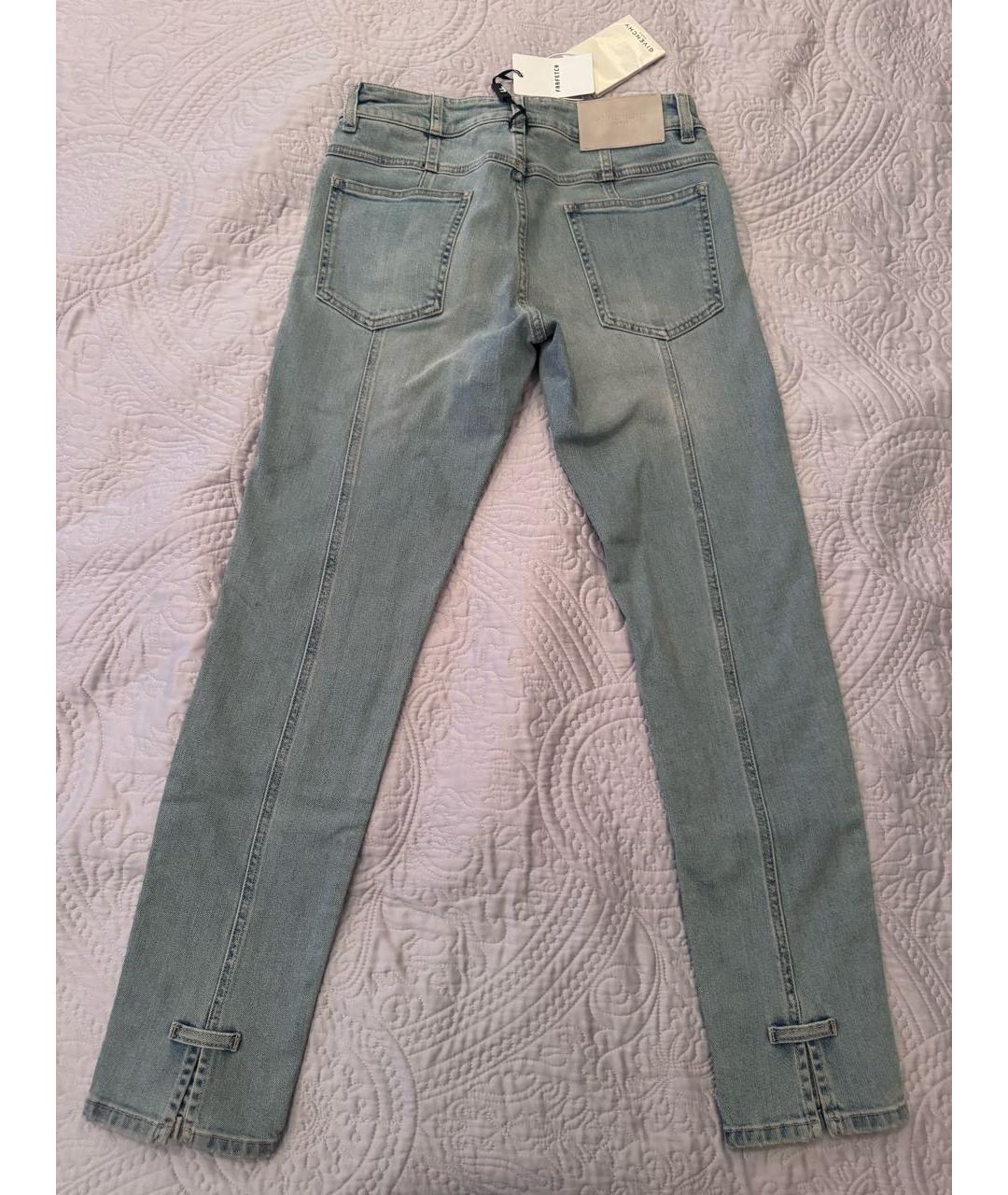 GIVENCHY Голубые хлопковые прямые джинсы, фото 2