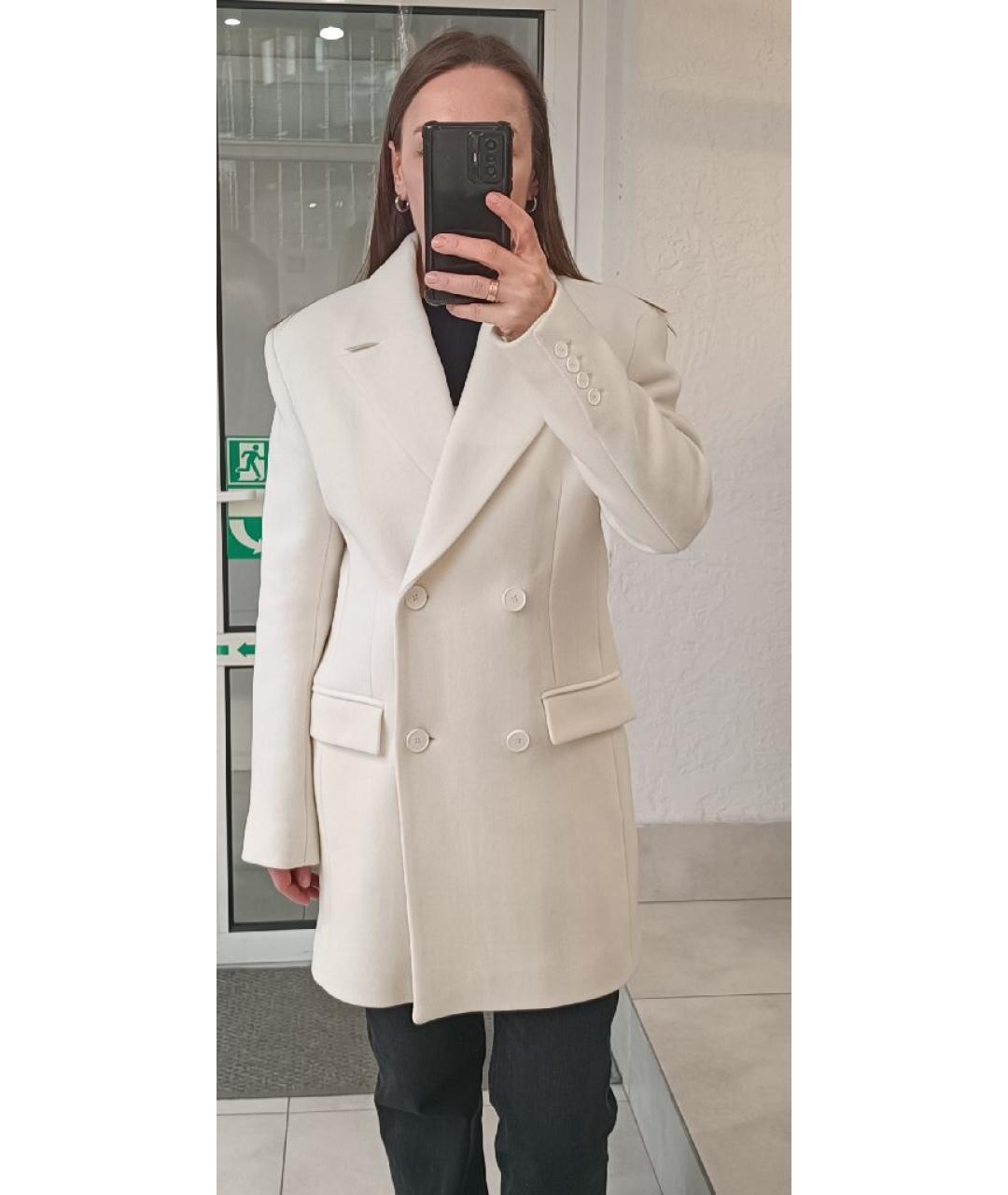 IRO Белое шерстяное пальто, фото 5