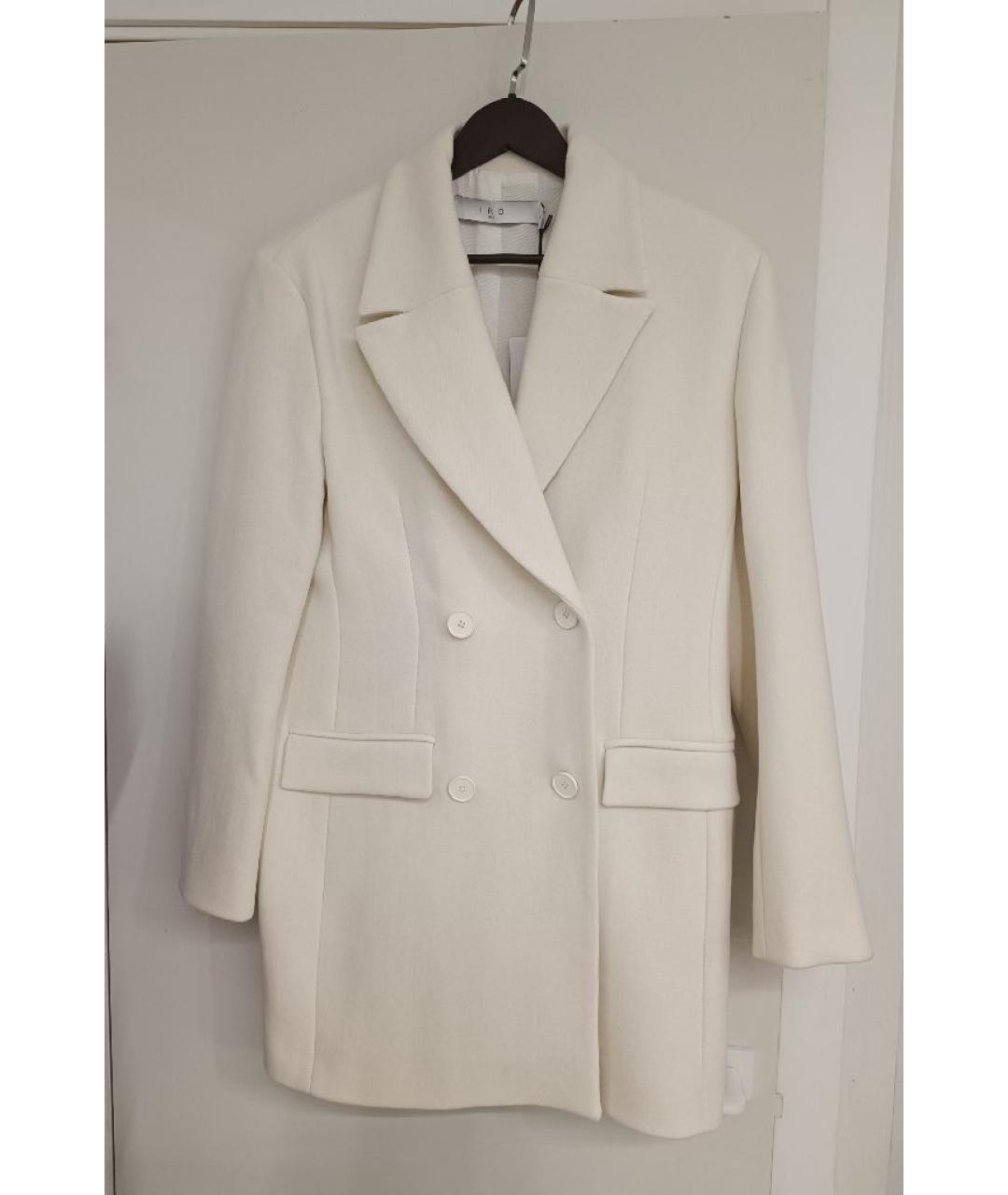 IRO Белое шерстяное пальто, фото 6