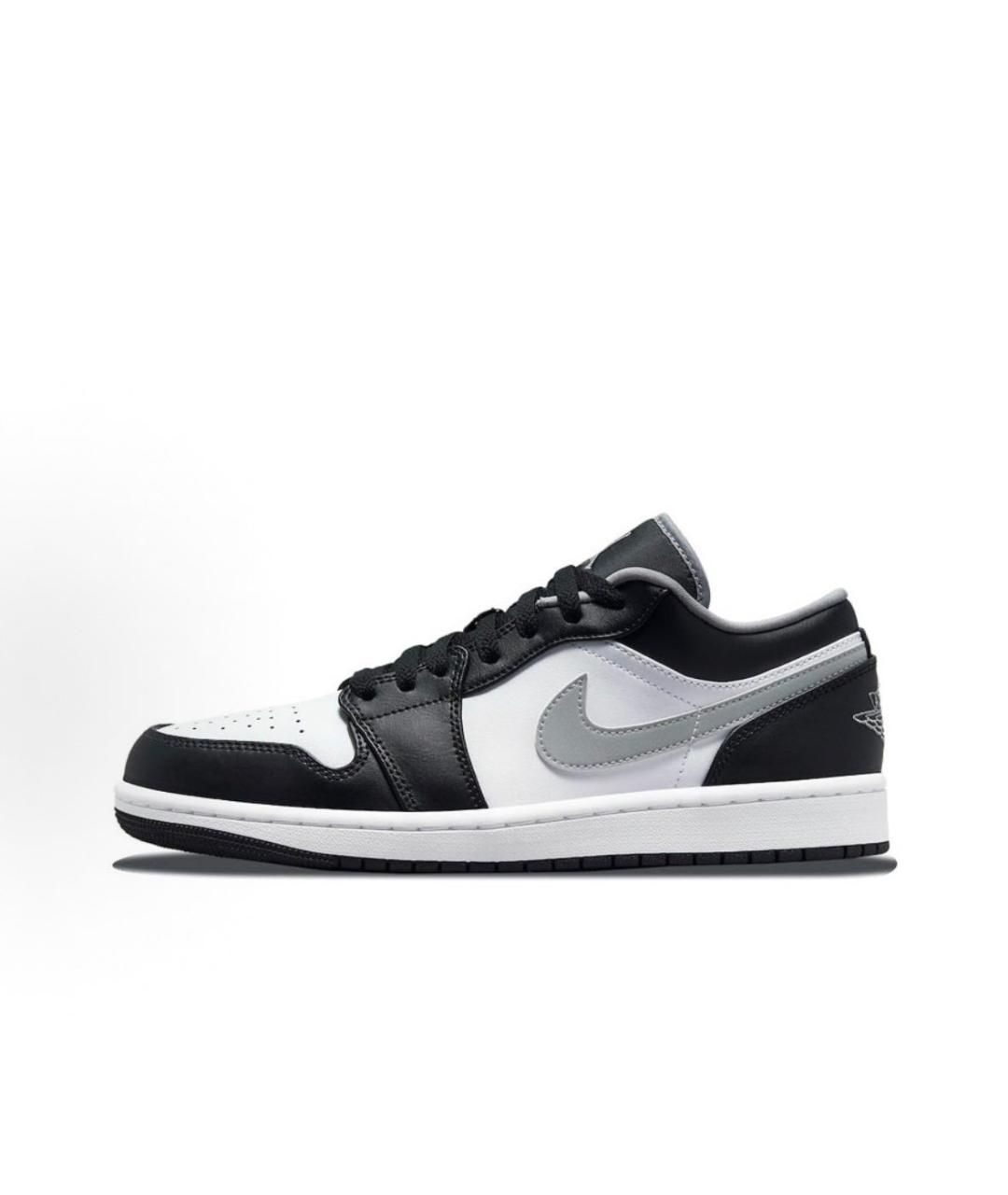 JORDAN Черные кожаные низкие кроссовки / кеды, фото 3