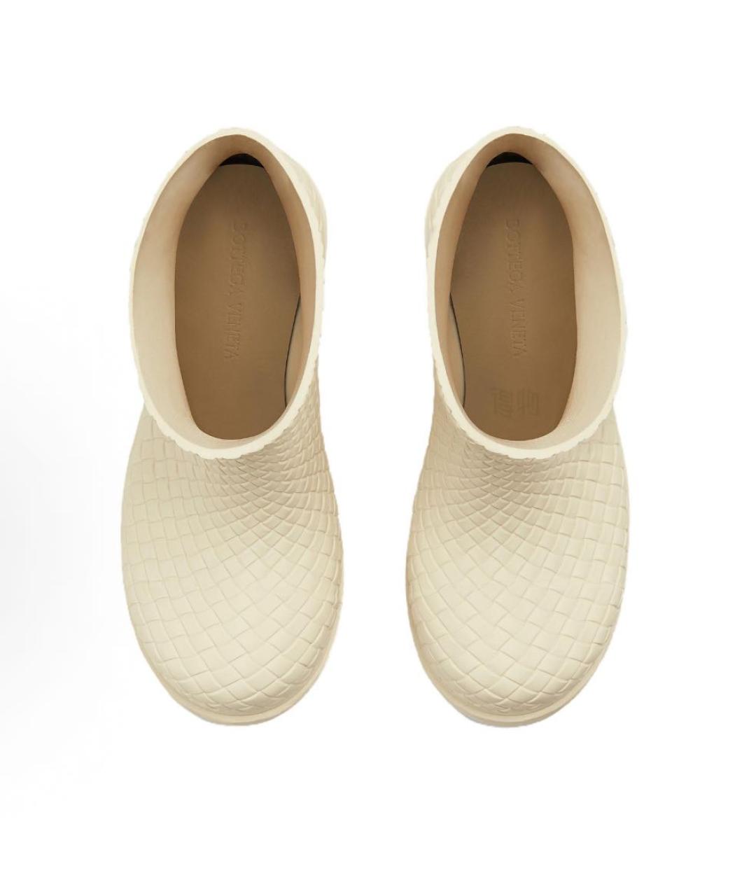 BOTTEGA VENETA Белые резиновые ботинки, фото 3