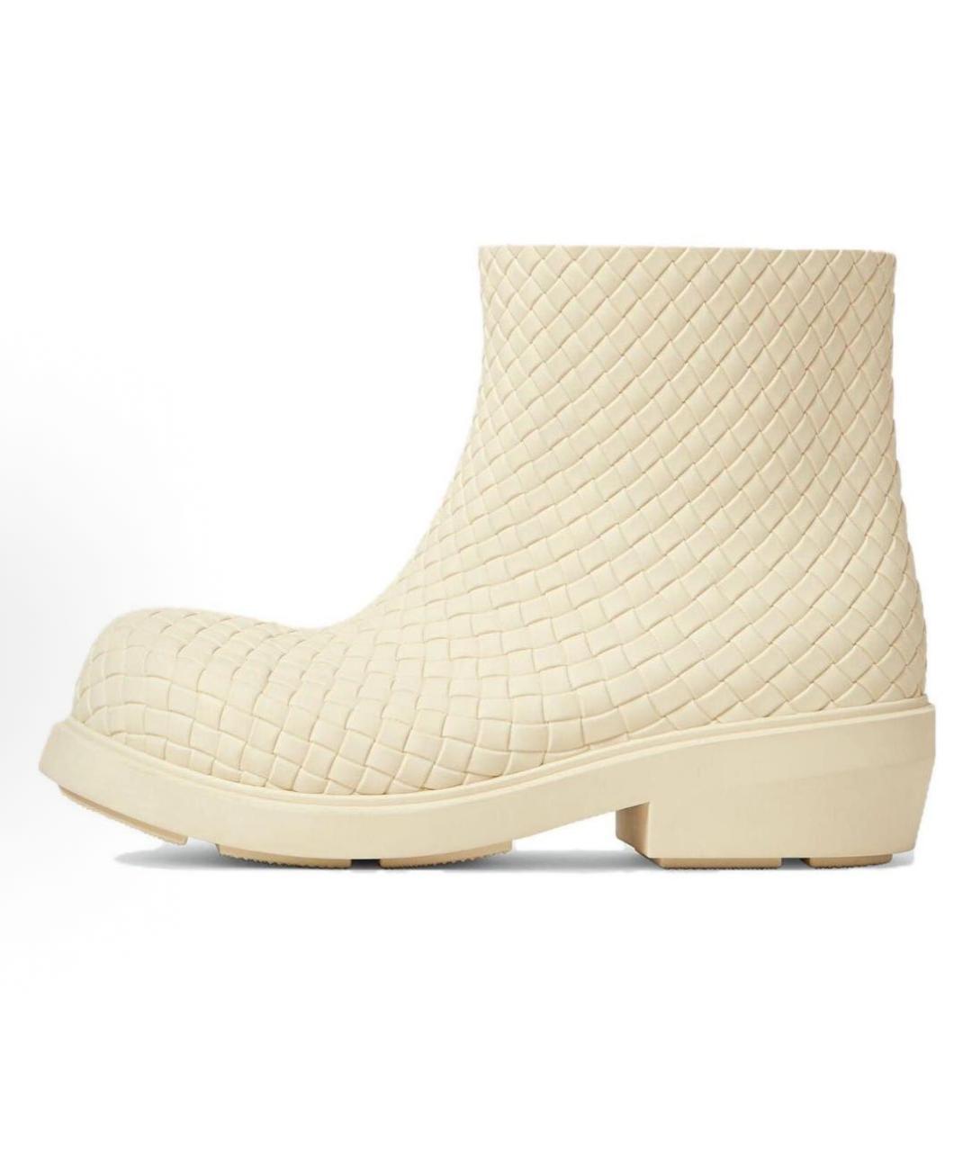 BOTTEGA VENETA Белые резиновые ботинки, фото 2