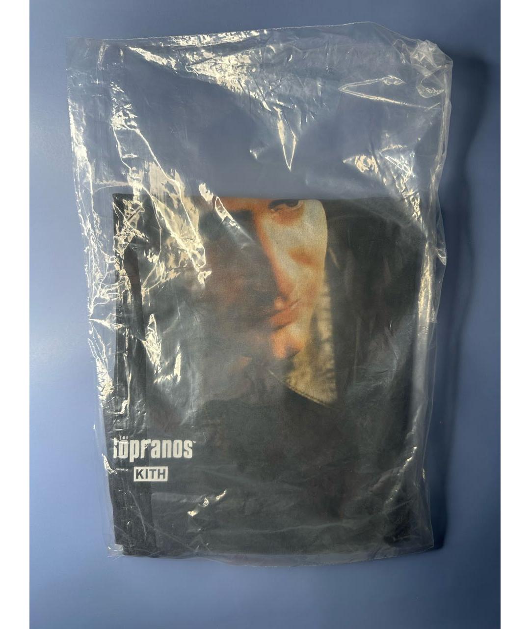 KITH Черная хлопковая футболка, фото 5