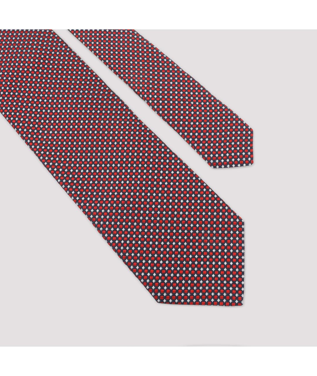 LANVIN Красный шелковый галстук, фото 3