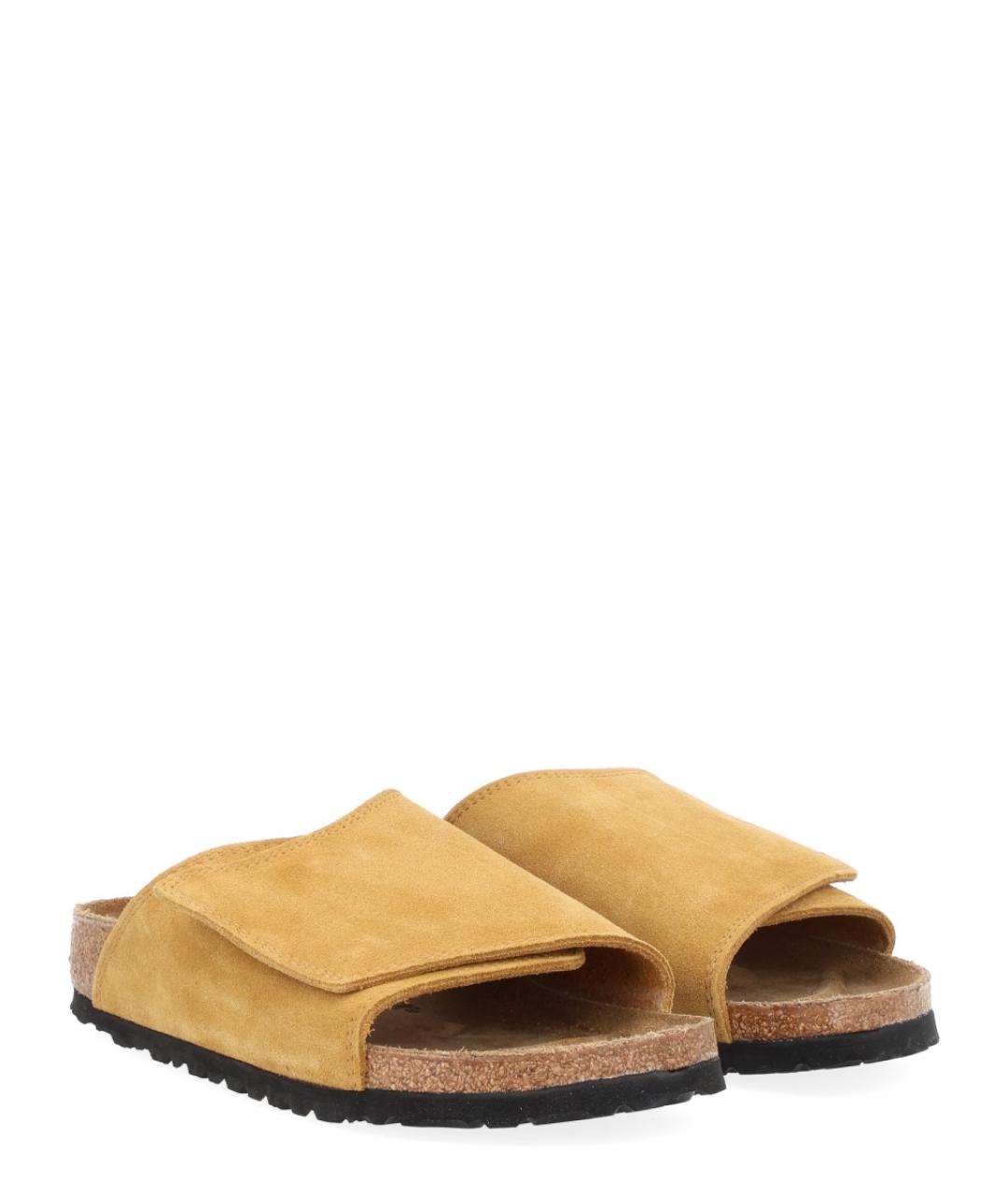 BIRKENSTOCK Коричневые кожаные сандалии, фото 2