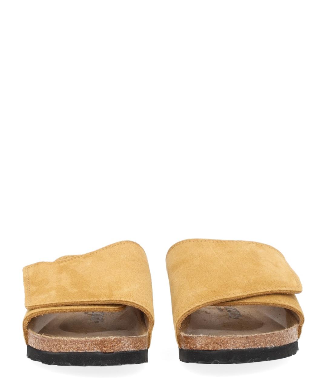 BIRKENSTOCK Коричневые кожаные сандалии, фото 4