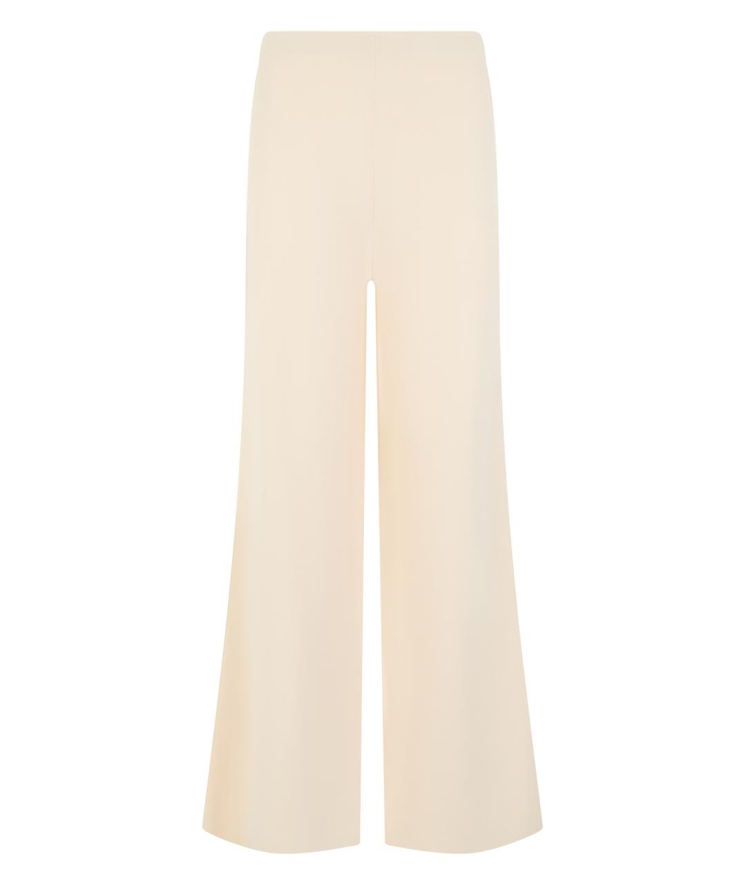 MAX MARA Бежевые полиамидовые прямые брюки, фото 1