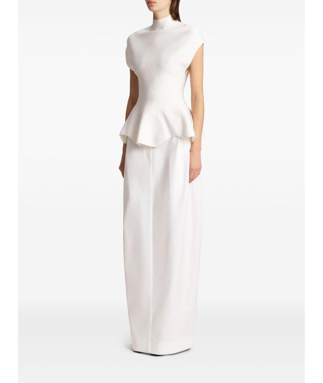 KHAITE Белая полиамидовая футболка, фото 2