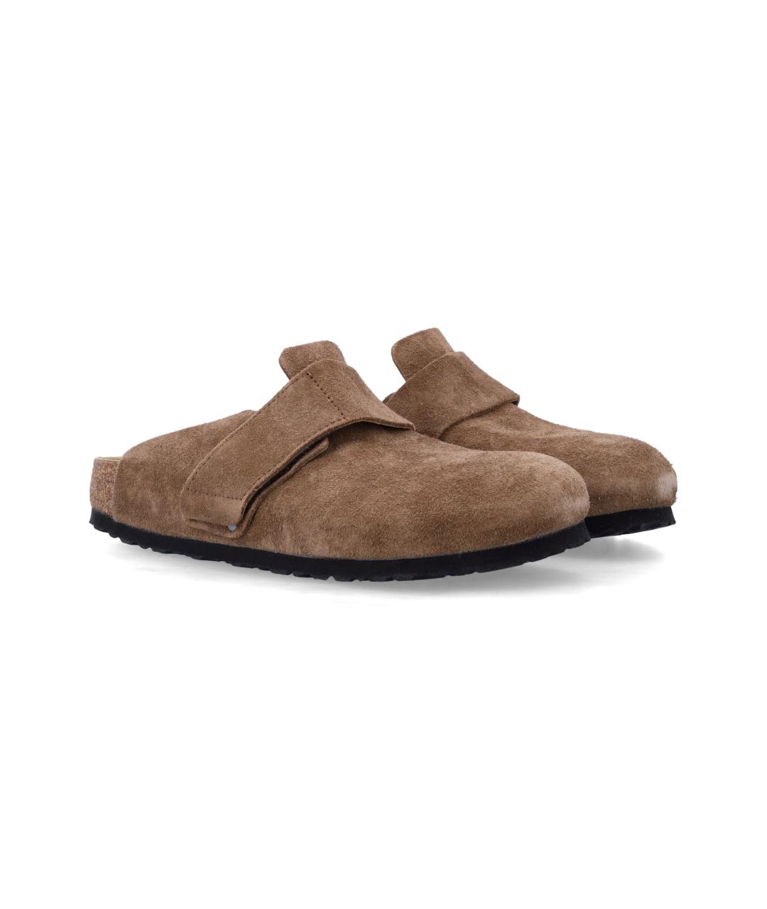 BIRKENSTOCK Бежевые замшевые сандалии, фото 2