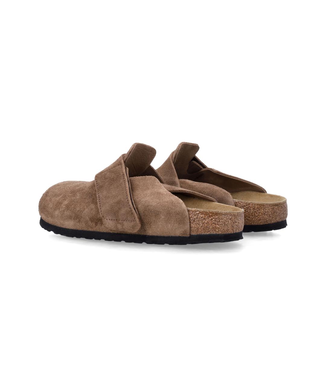 BIRKENSTOCK Бежевые замшевые сандалии, фото 3