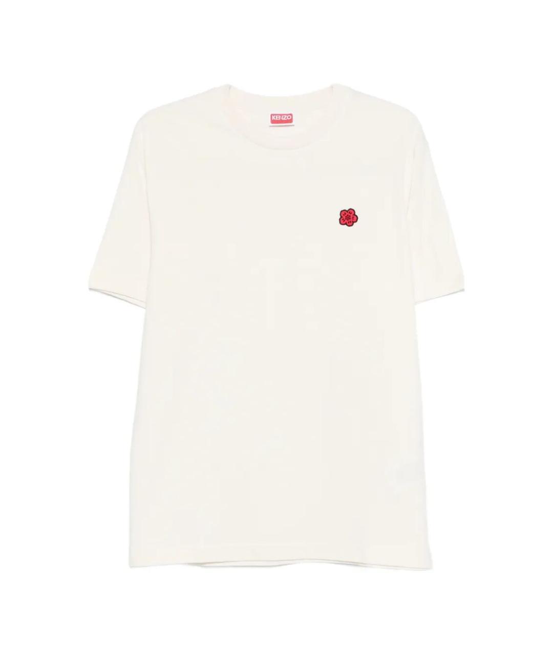 KENZO Бежевая хлопковая футболка, фото 1