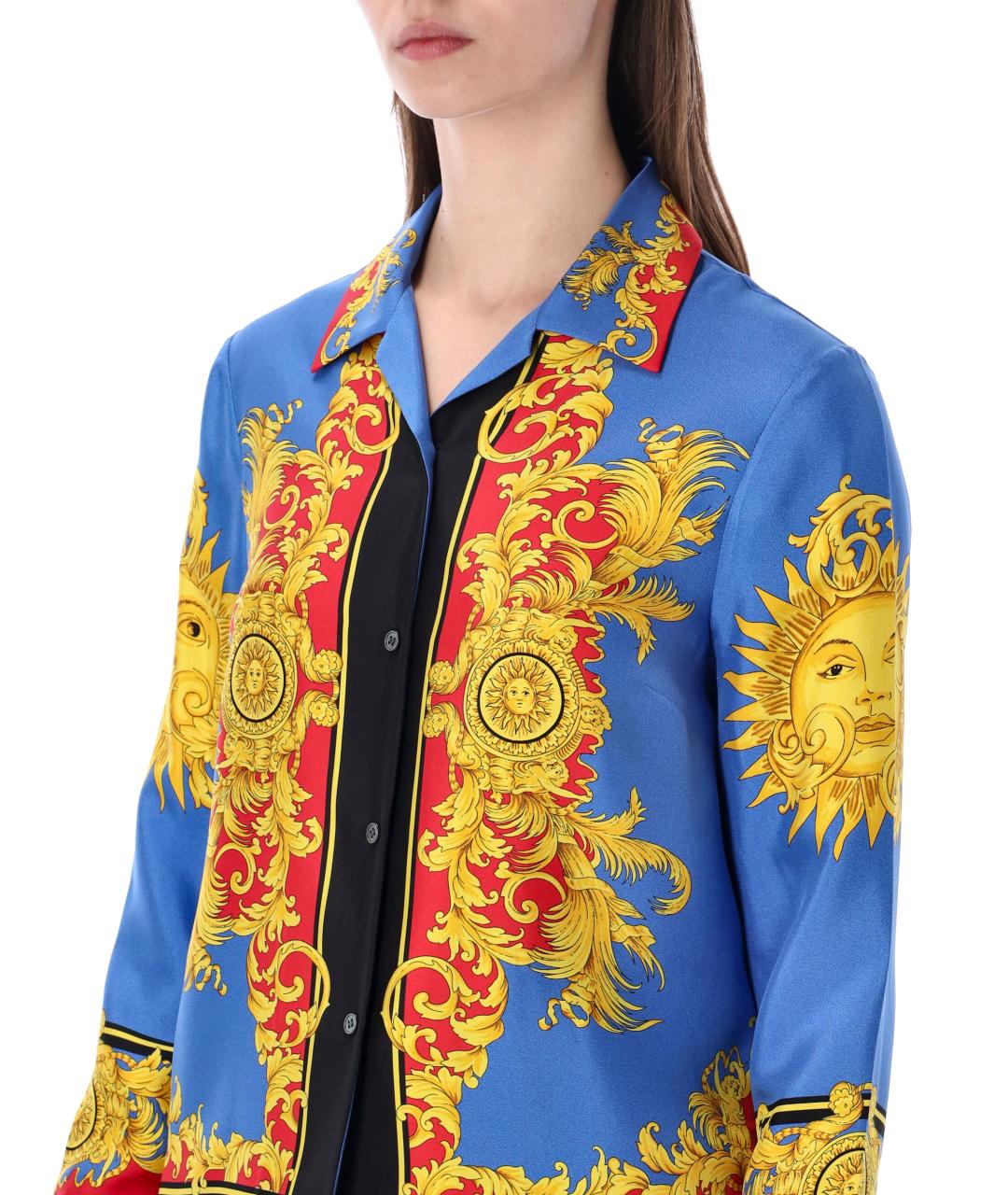 VERSACE Мульти шелковая рубашка, фото 3