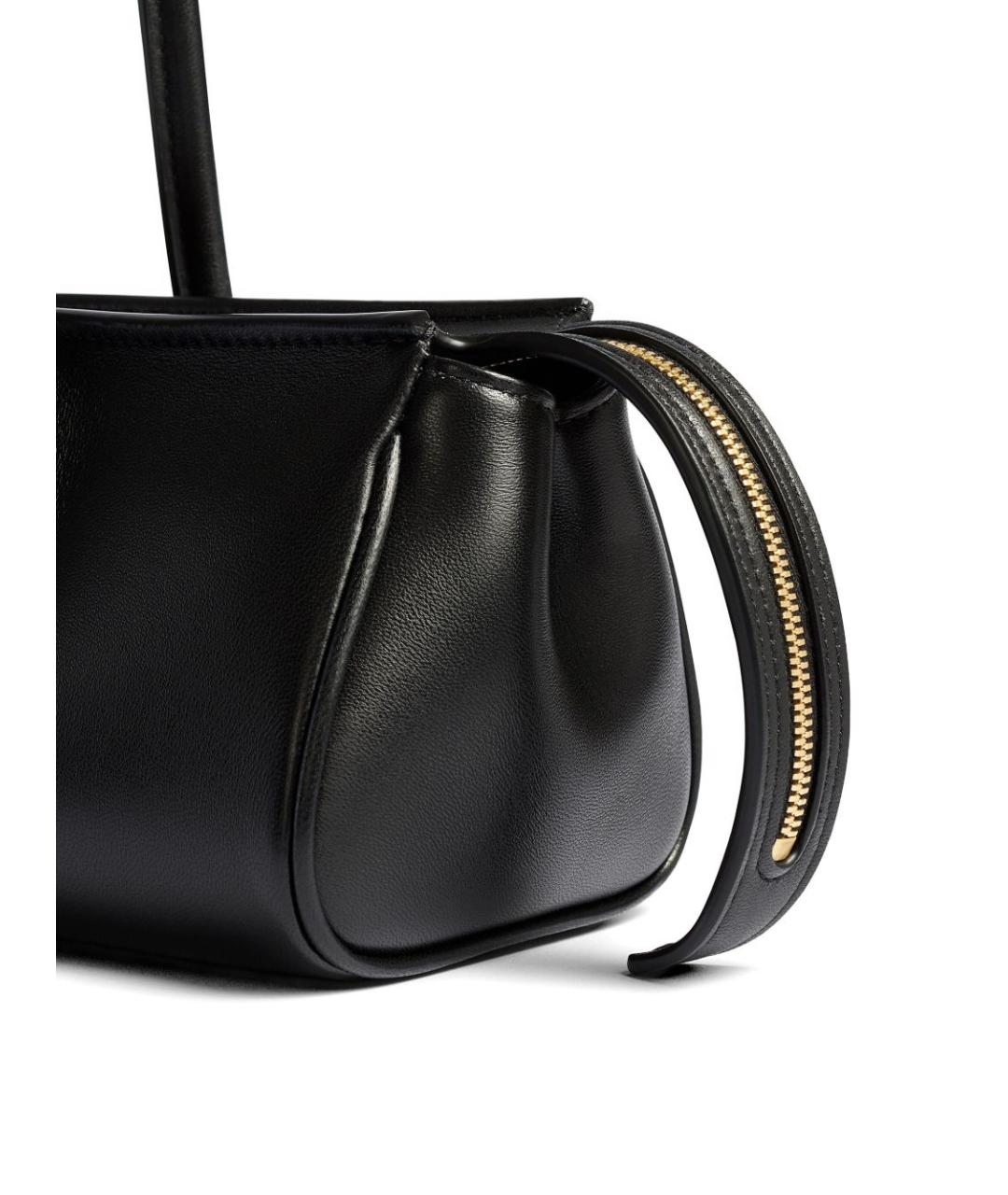 KHAITE Черная кожаная сумка через плечо, фото 4
