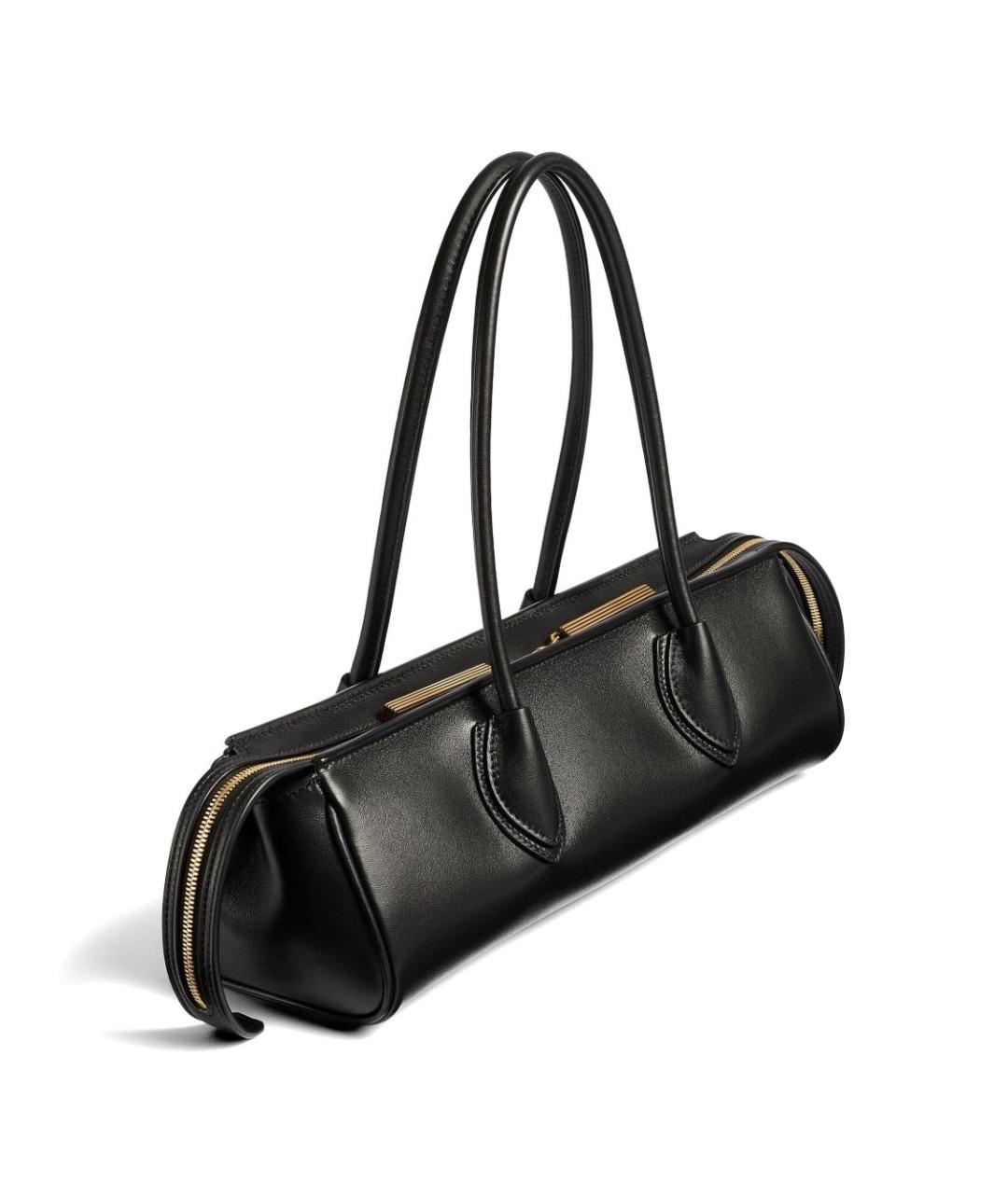 KHAITE Черная кожаная сумка через плечо, фото 2