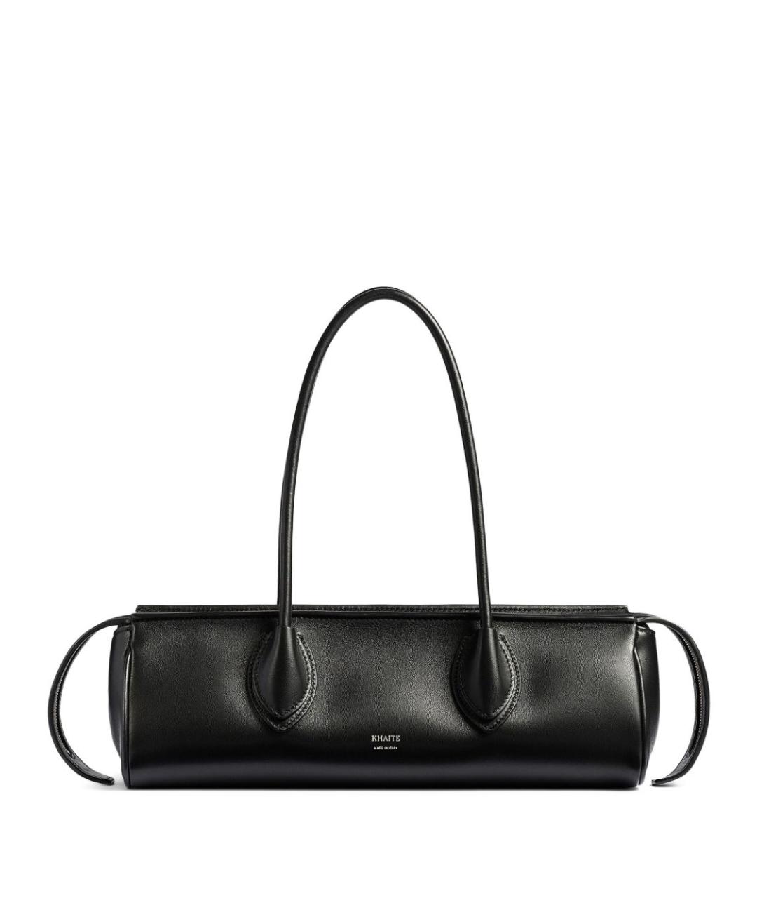 KHAITE Черная кожаная сумка через плечо, фото 1