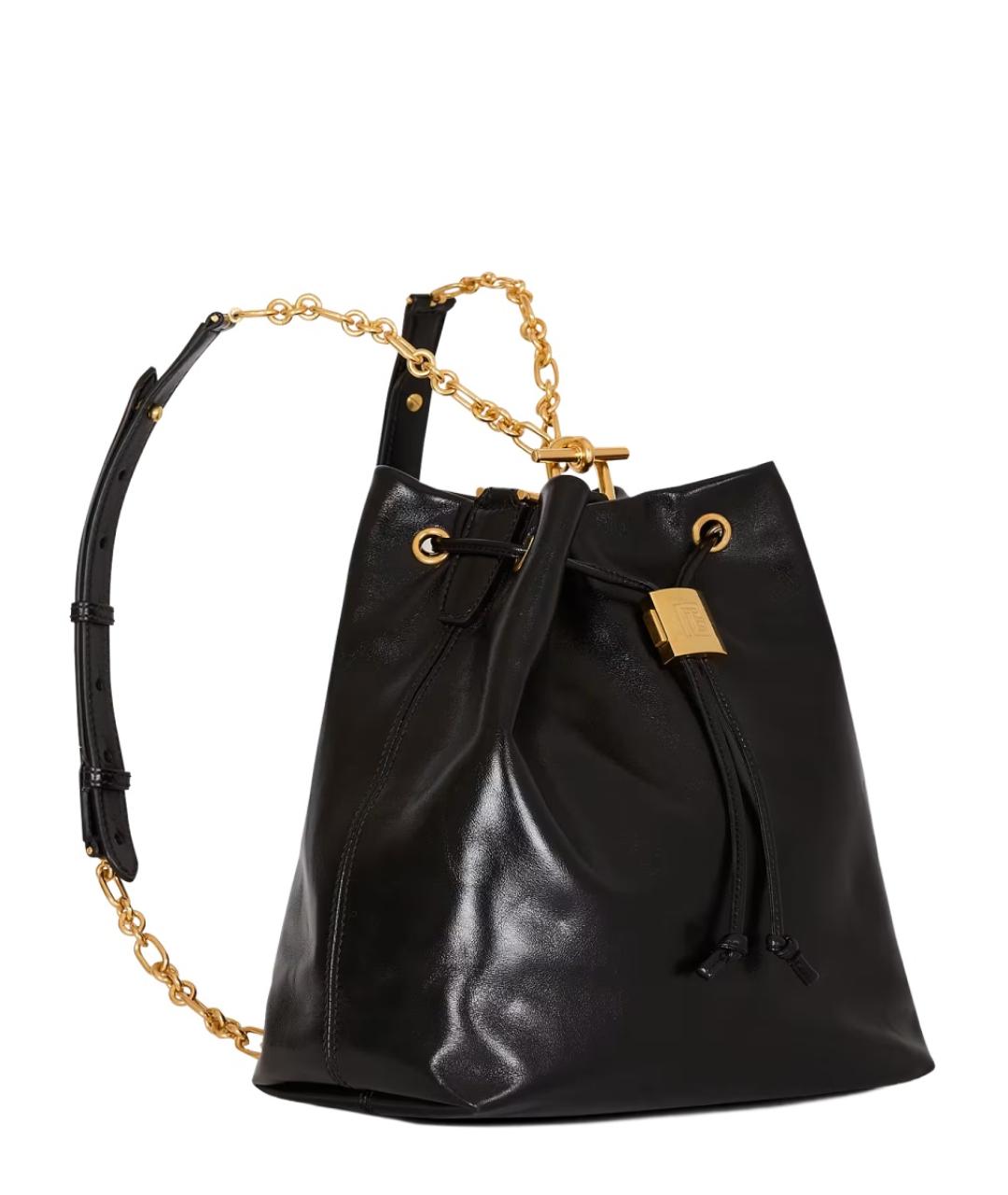 BALMAIN Черный кожаный рюкзак, фото 2