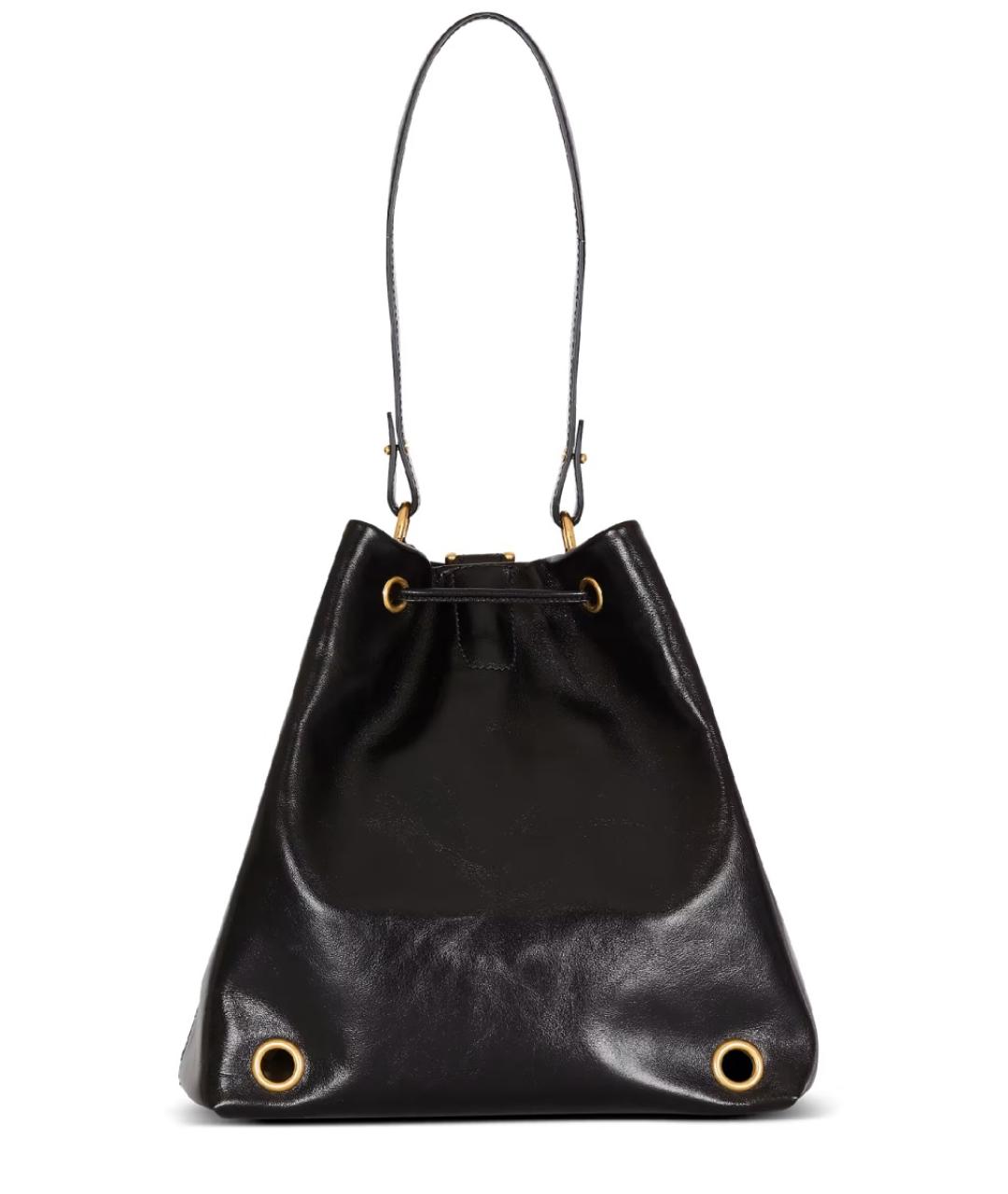 BALMAIN Черный кожаный рюкзак, фото 3