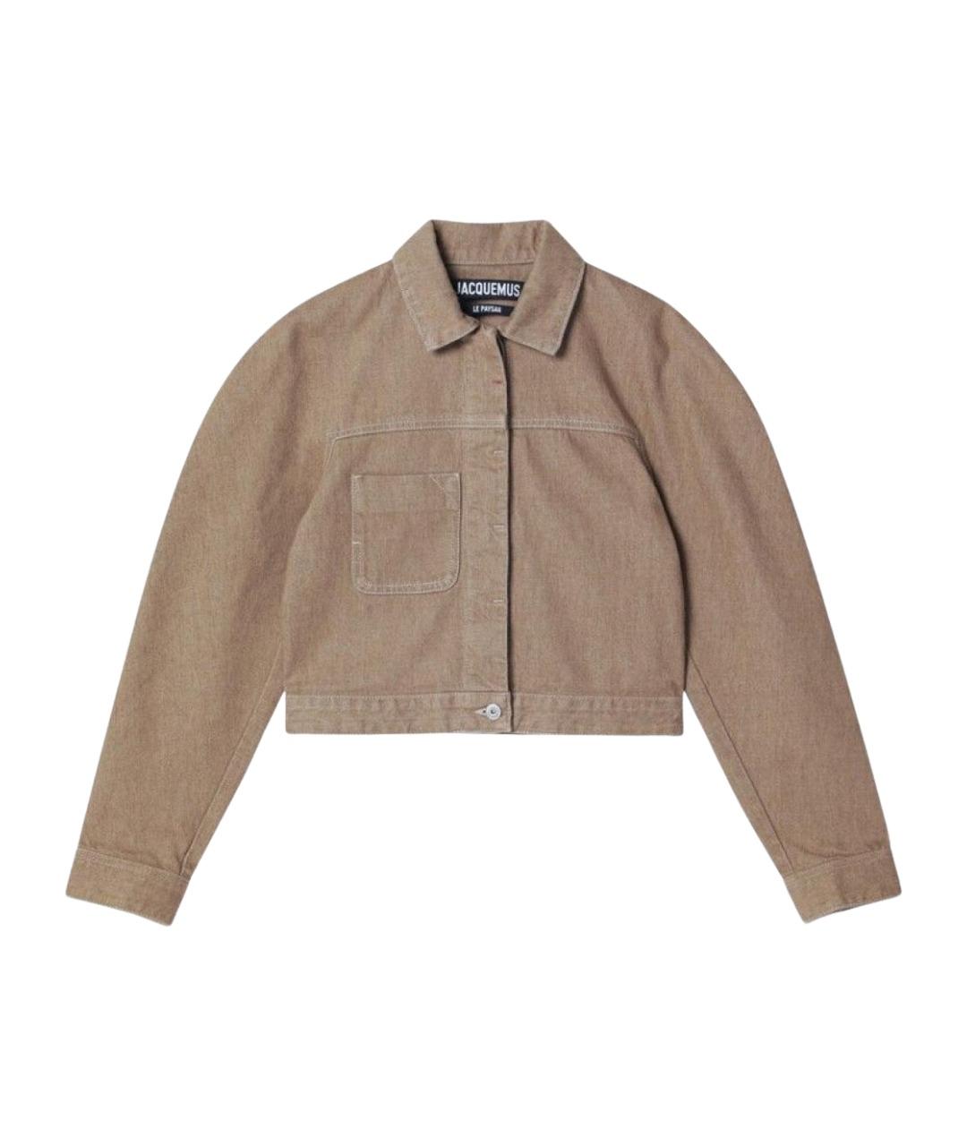 JACQUEMUS Бежевая хлопковая куртка, фото 1