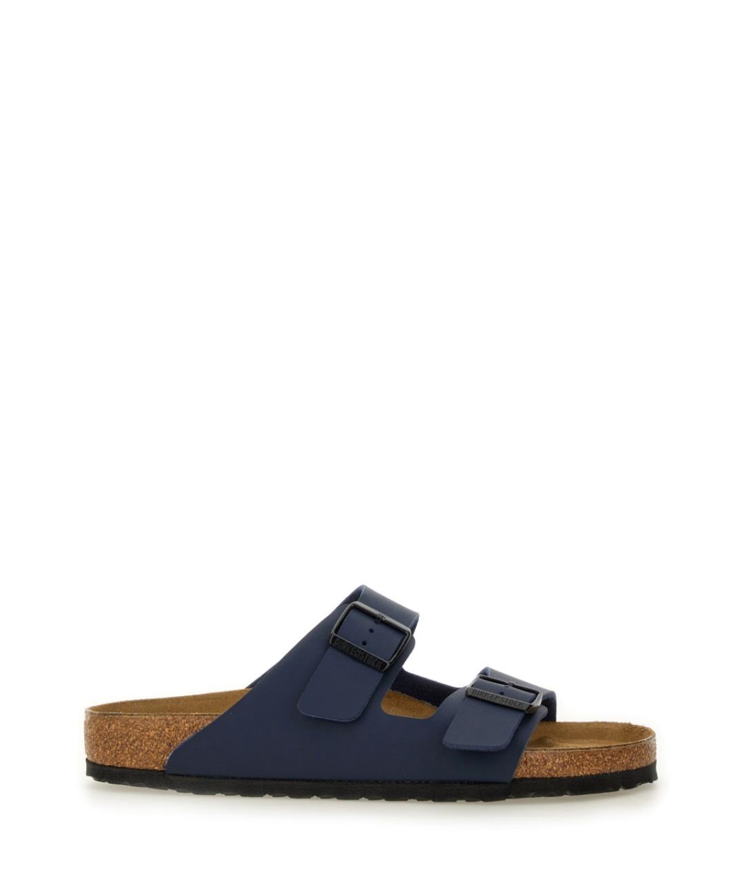 BIRKENSTOCK Синие кожаные сандалии, фото 2