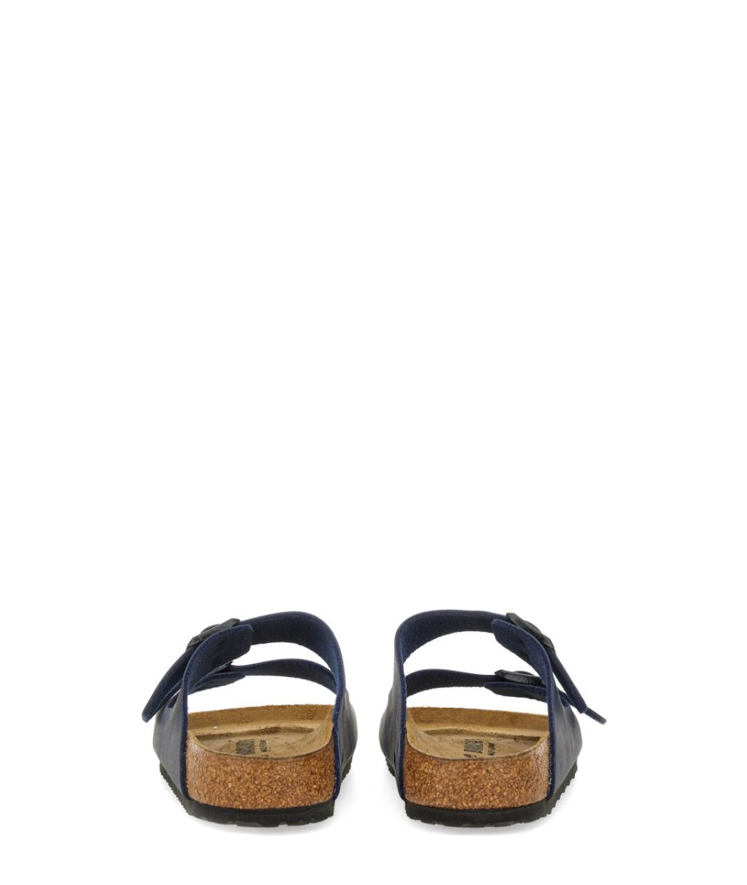 BIRKENSTOCK Синие кожаные сандалии, фото 5