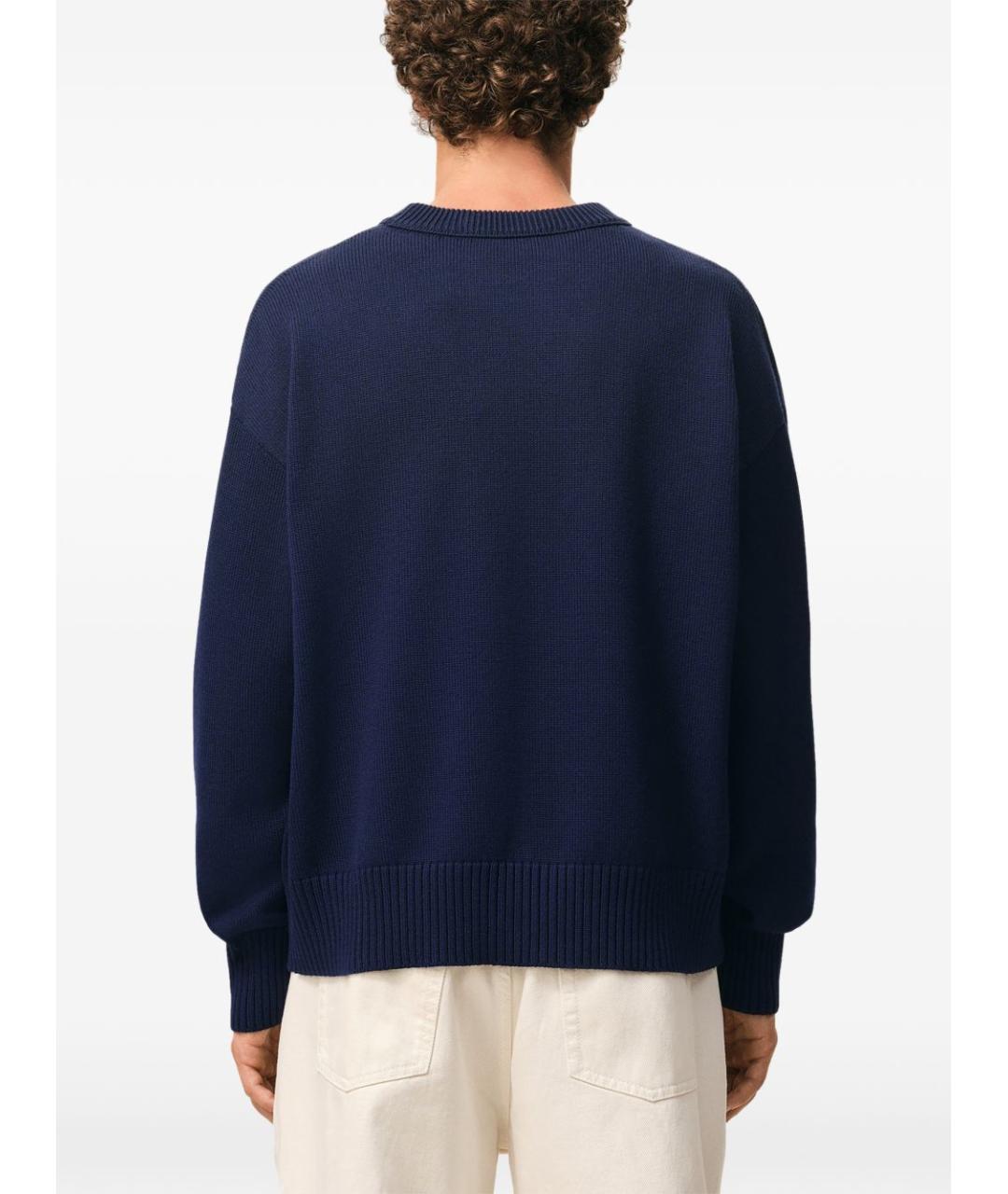 Ami Paris Синий шерстяной джемпер / свитер, фото 5