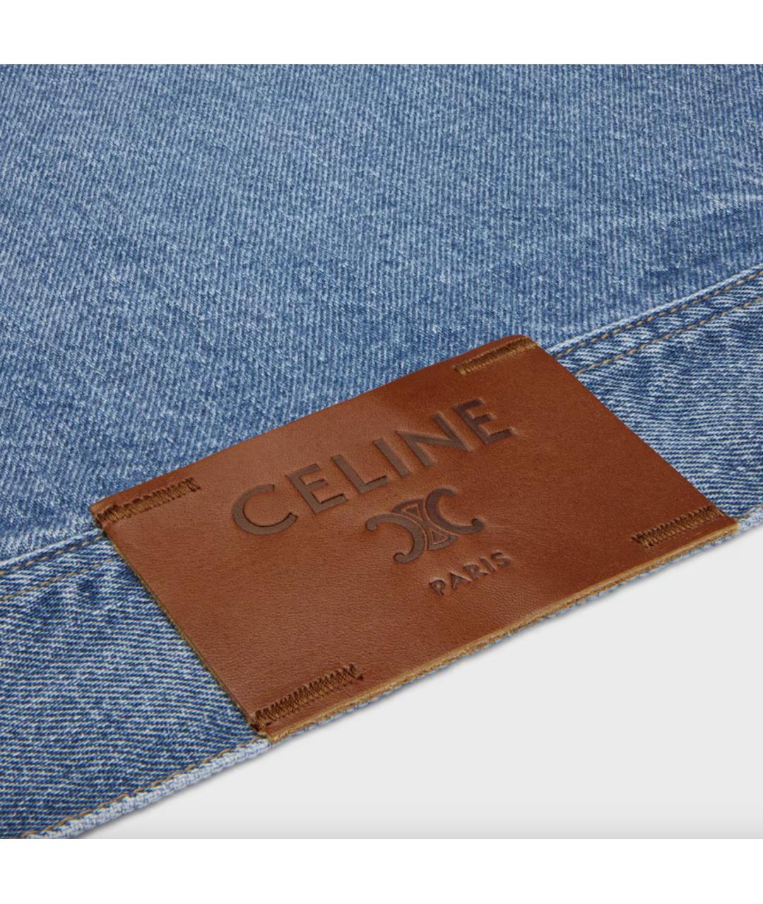 CELINE Голубая хлопковая куртка, фото 4