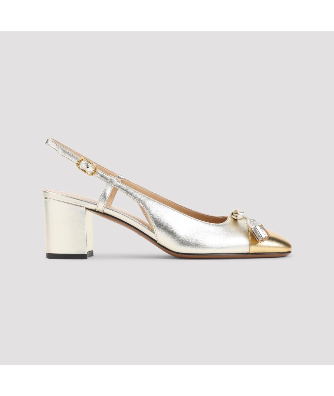 VALENTINO Серебряные кожаные туфли, фото 2