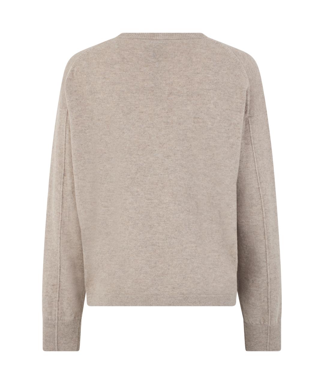 'S MAX MARA Бежевый кашемировый джемпер / свитер, фото 2