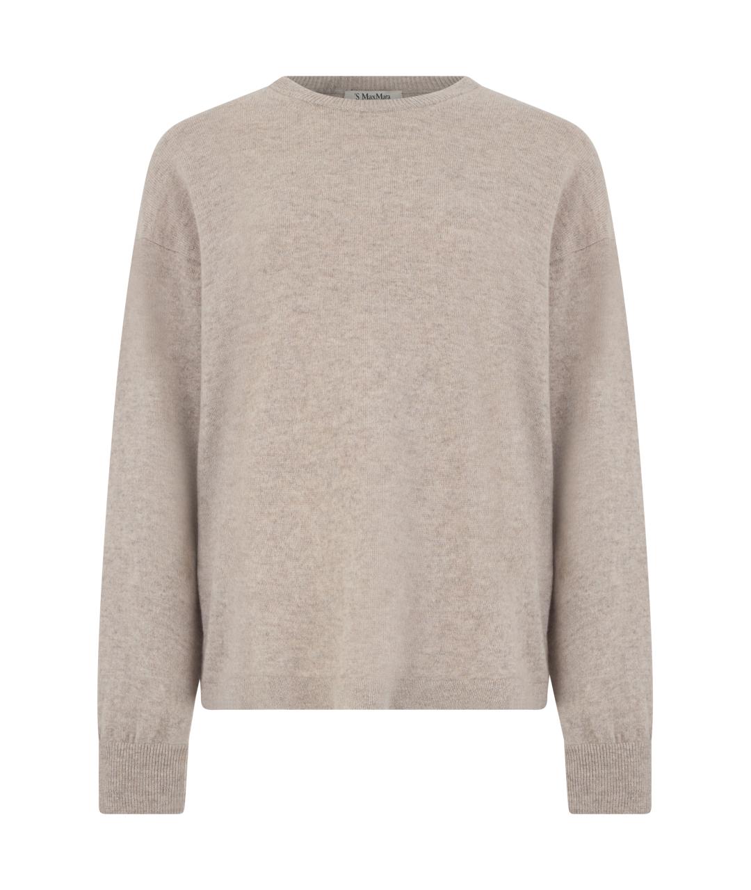'S MAX MARA Бежевый кашемировый джемпер / свитер, фото 1