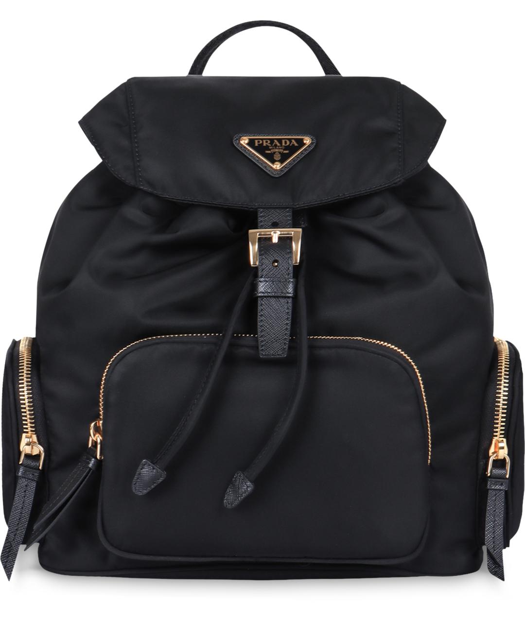 PRADA Черный синтетический рюкзак, фото 2
