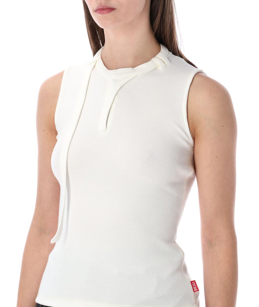 DIESEL Белая хлопковая майка, фото 3