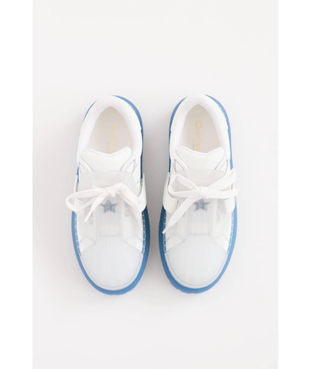 CHRISTIAN DIOR Белые кожаные кроссовки, фото 4