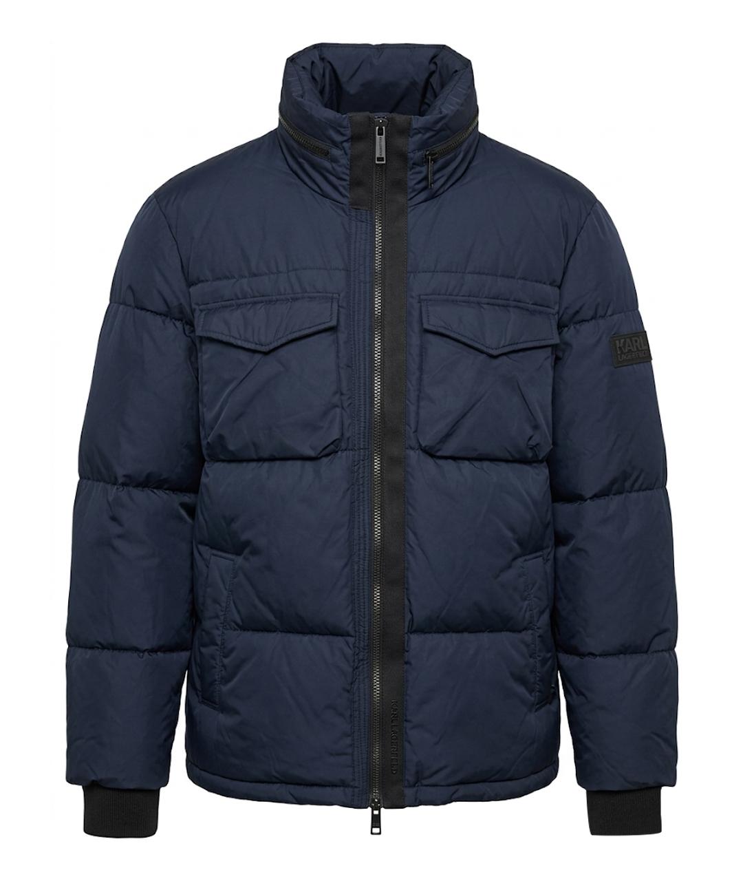 KARL LAGERFELD Темно-синяя полиэстеровая куртка, фото 1