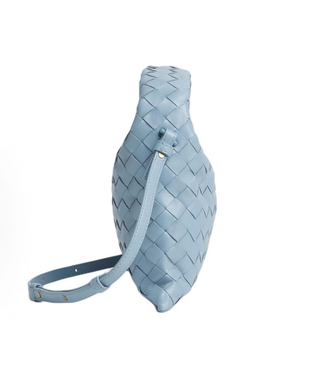 BOTTEGA VENETA Голубая кожаная сумка с короткими ручками, фото 2