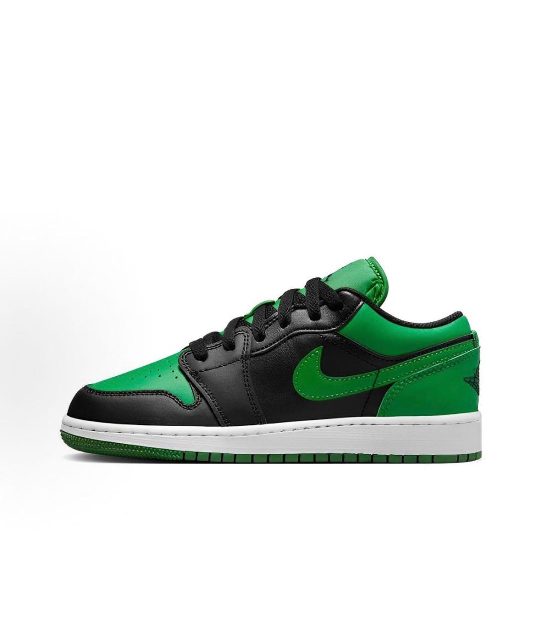 JORDAN Зеленые кожаные кроссовки, фото 3