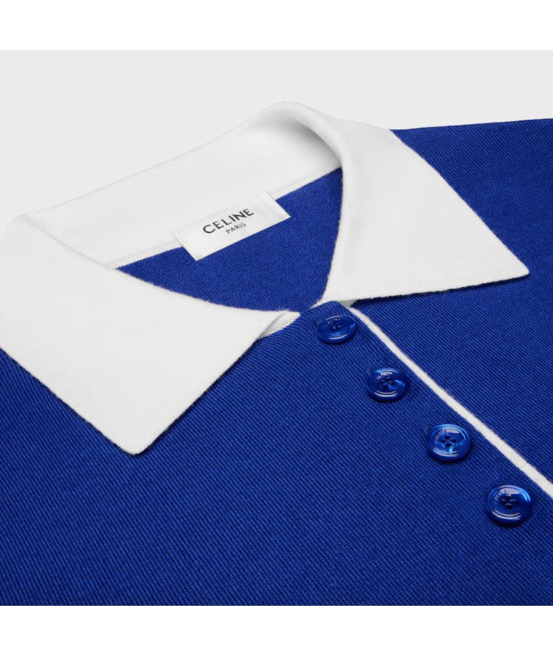 CELINE Синий кашемировый джемпер / свитер, фото 3