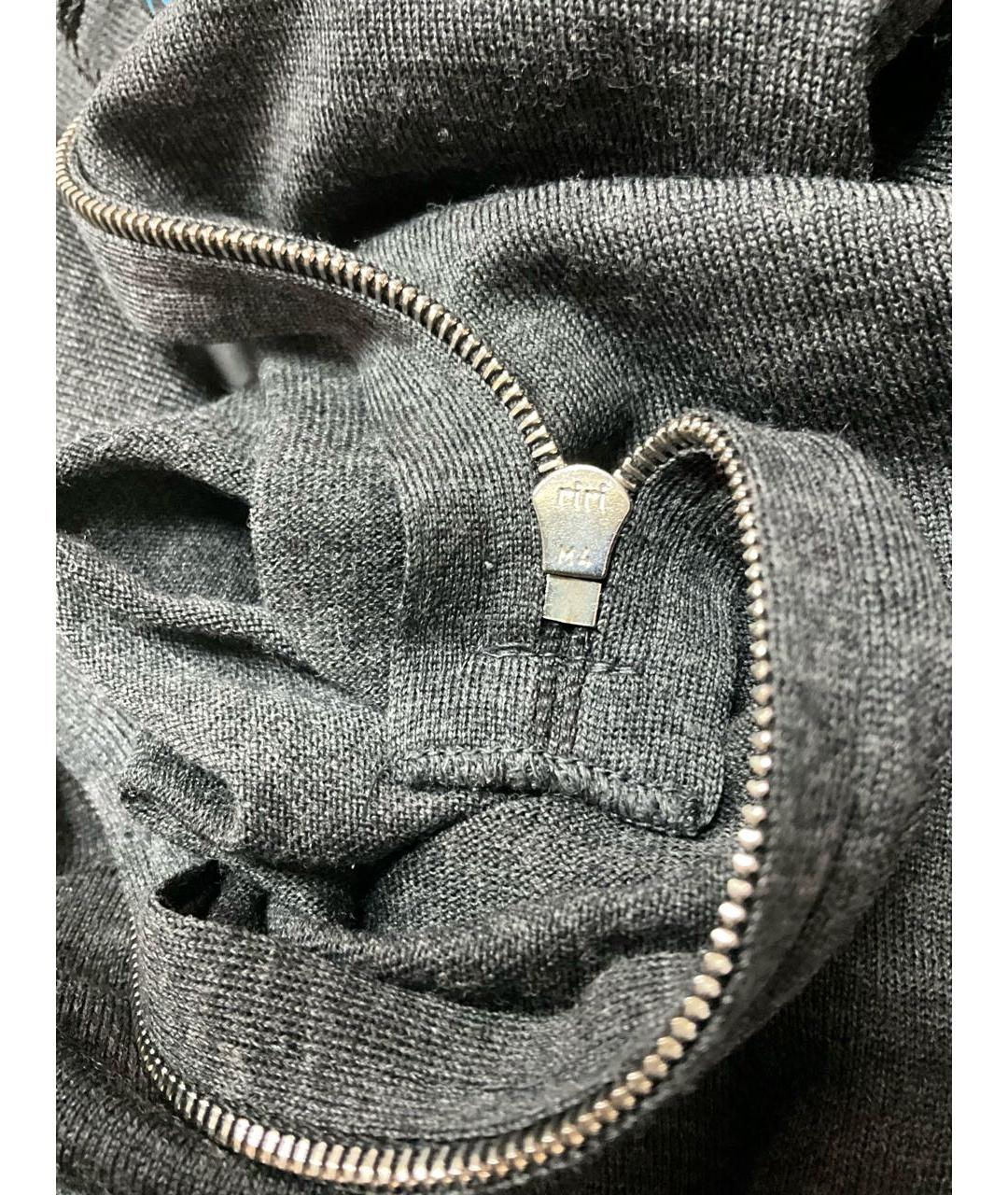 KITON Серый шерстяной джемпер / свитер, фото 7