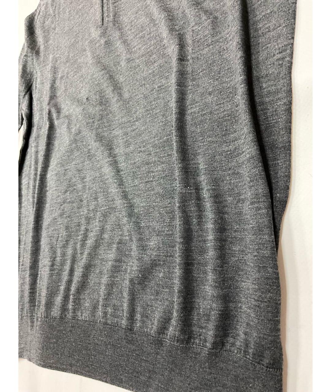 KITON Серый шерстяной джемпер / свитер, фото 3