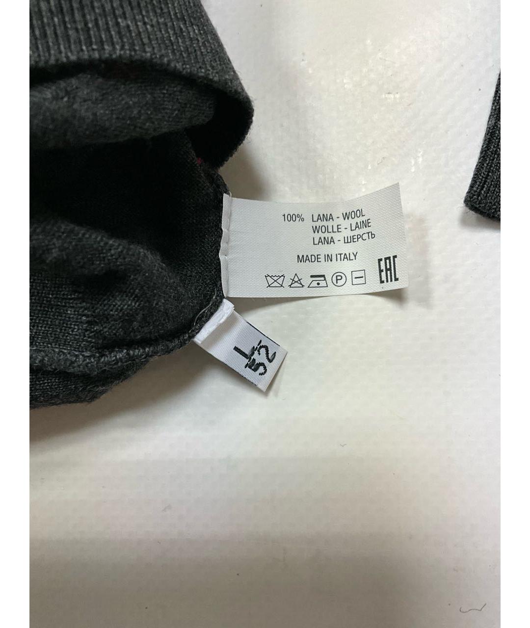 KITON Серый шерстяной джемпер / свитер, фото 8