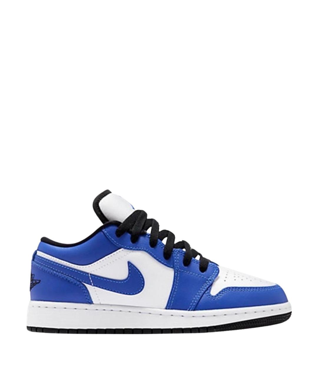 JORDAN Синие кожаные кроссовки, фото 1