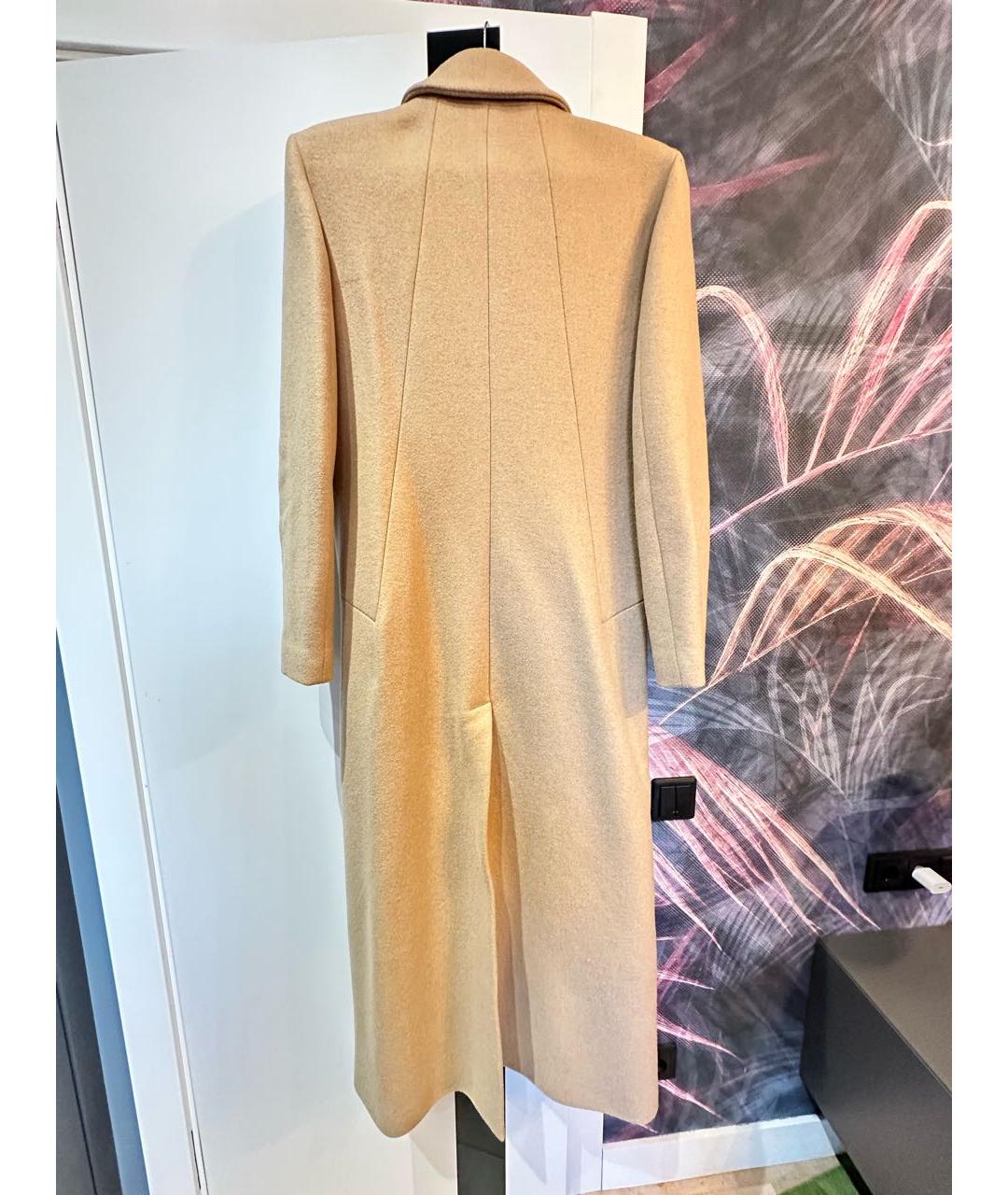 PATRIZIA PEPE Бежевое вискозное пальто, фото 2