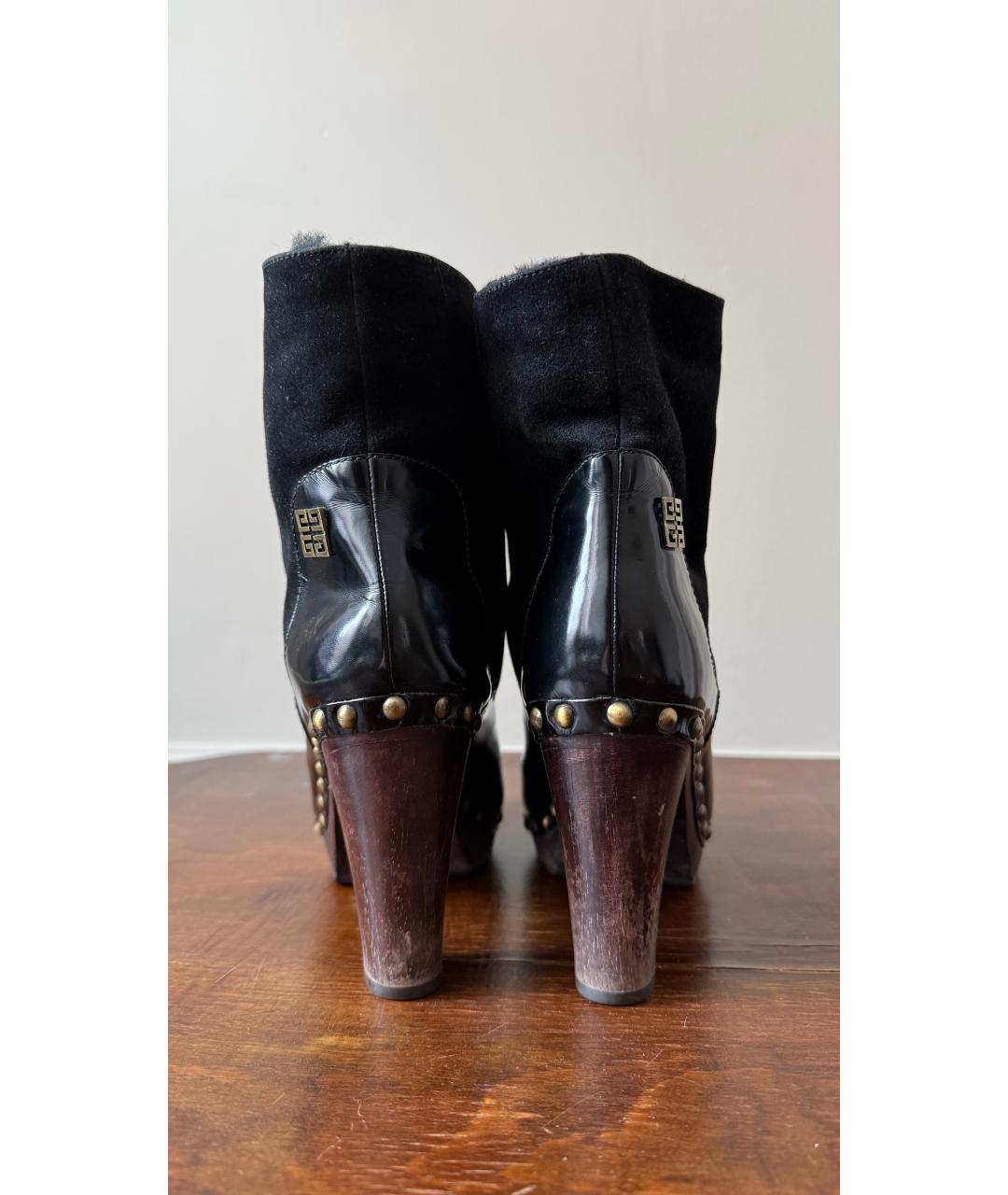 GIVENCHY Черные кожаные ботильоны, фото 3