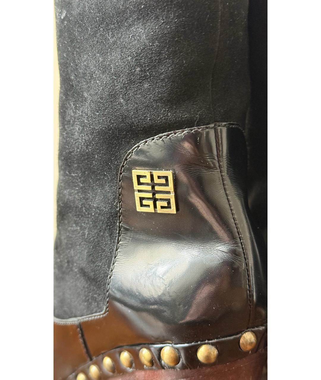 GIVENCHY Черные кожаные ботильоны, фото 4