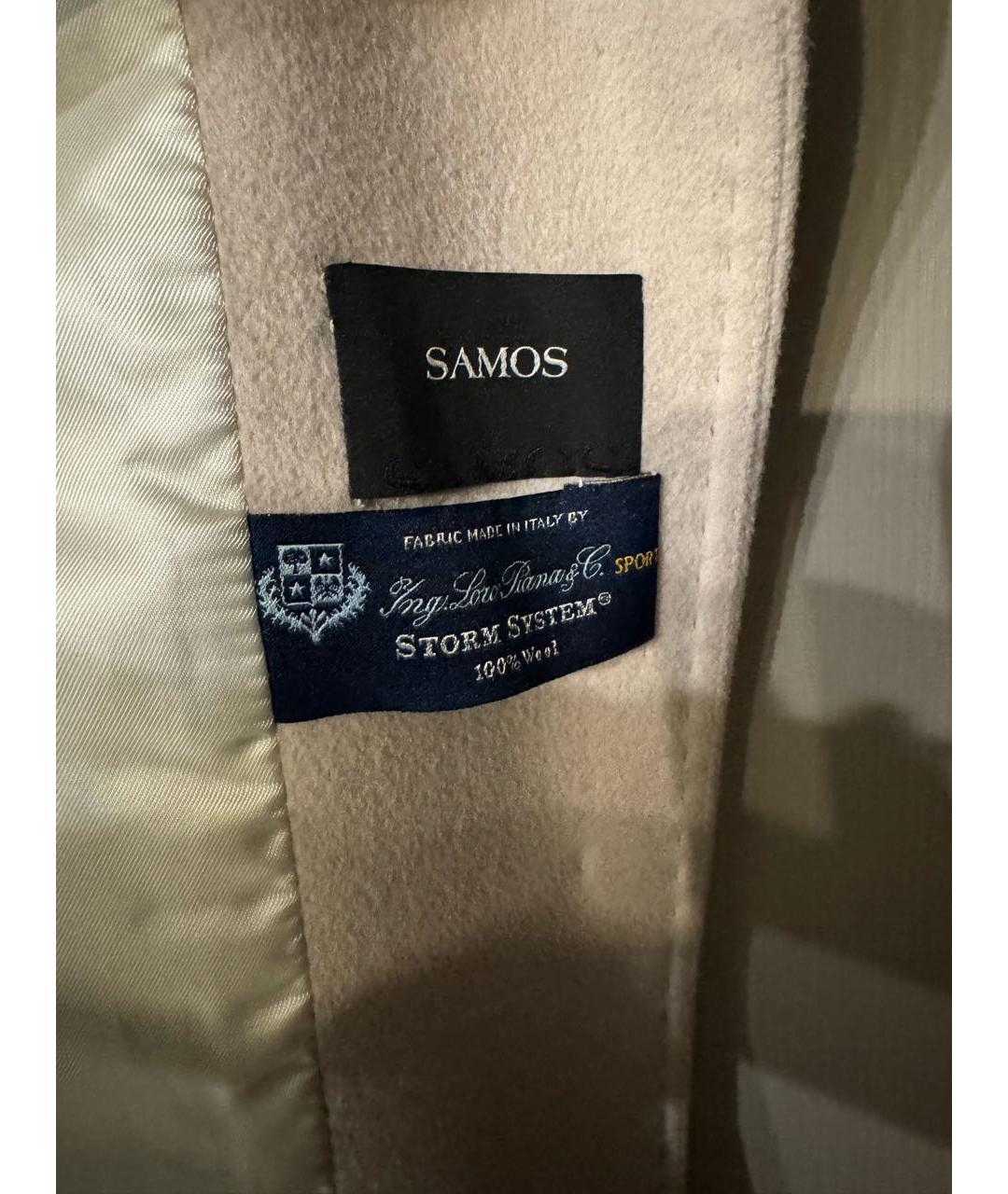 LORO PIANA Бежевое вискозное пальто, фото 3