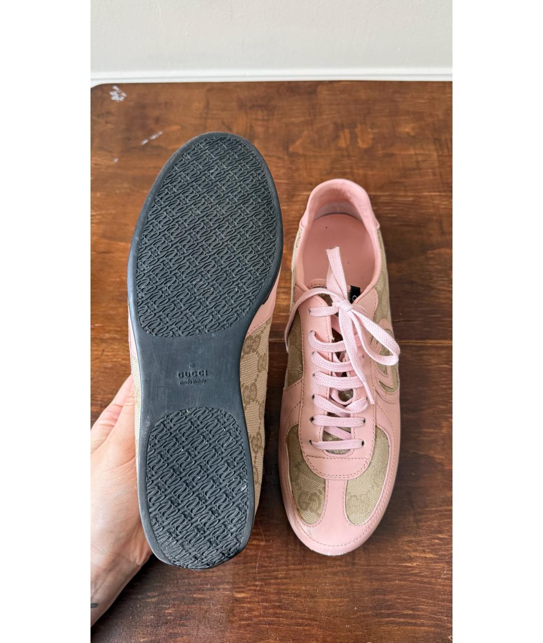 GUCCI Розовые кеды, фото 8