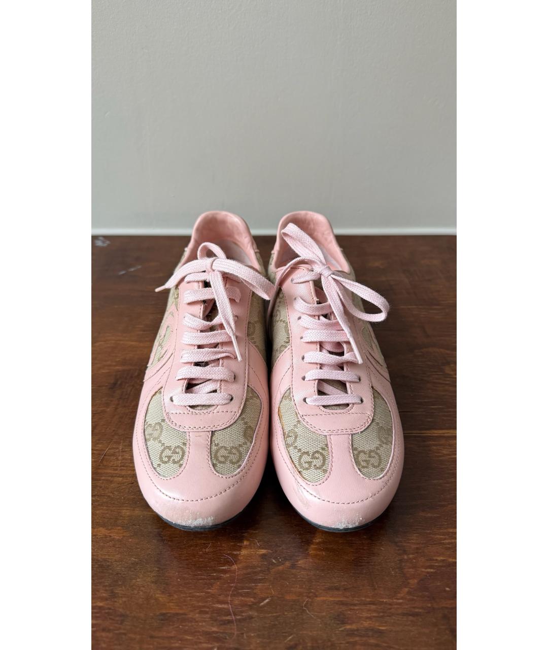 GUCCI Розовые кеды, фото 2