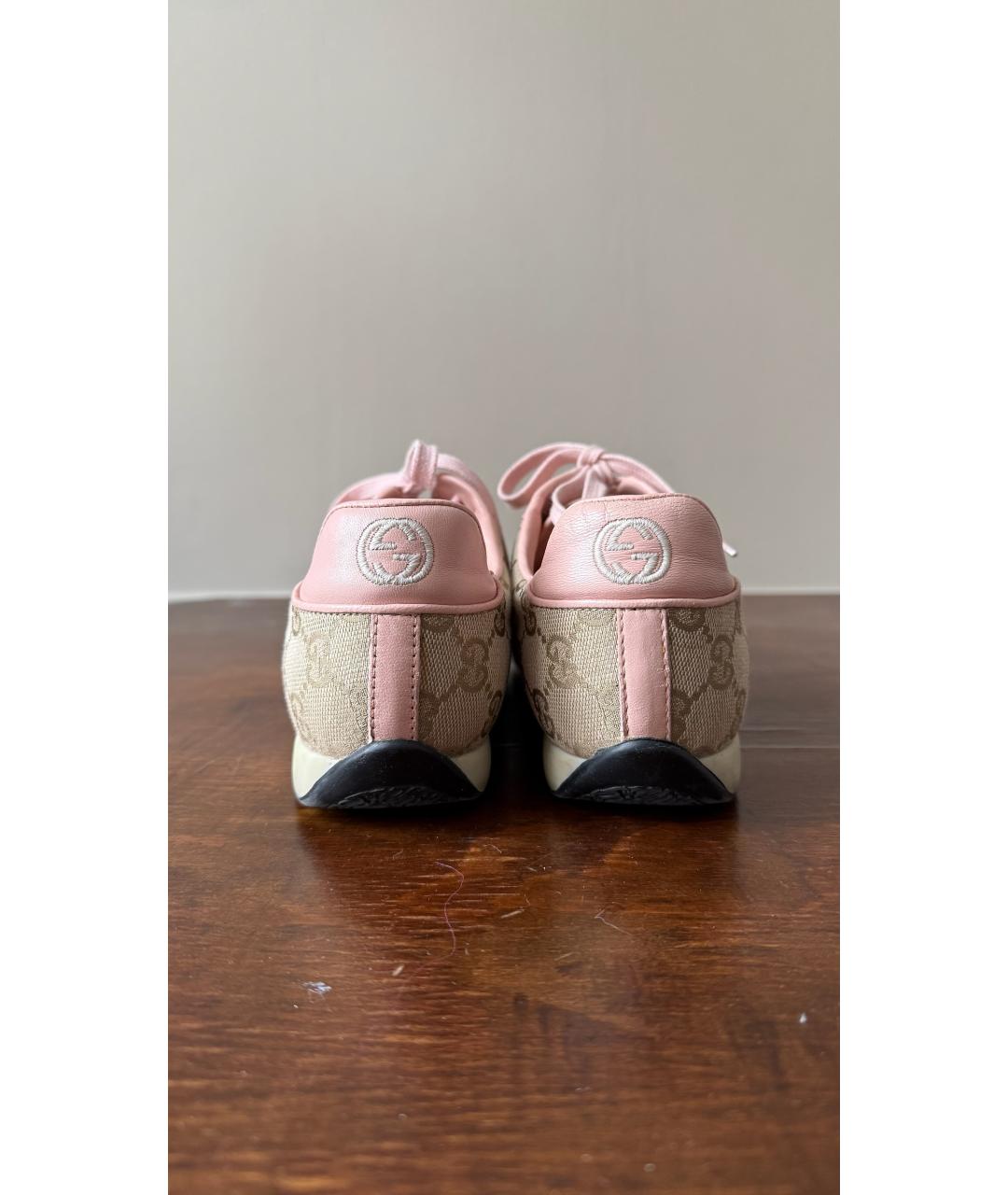 GUCCI Розовые кеды, фото 3