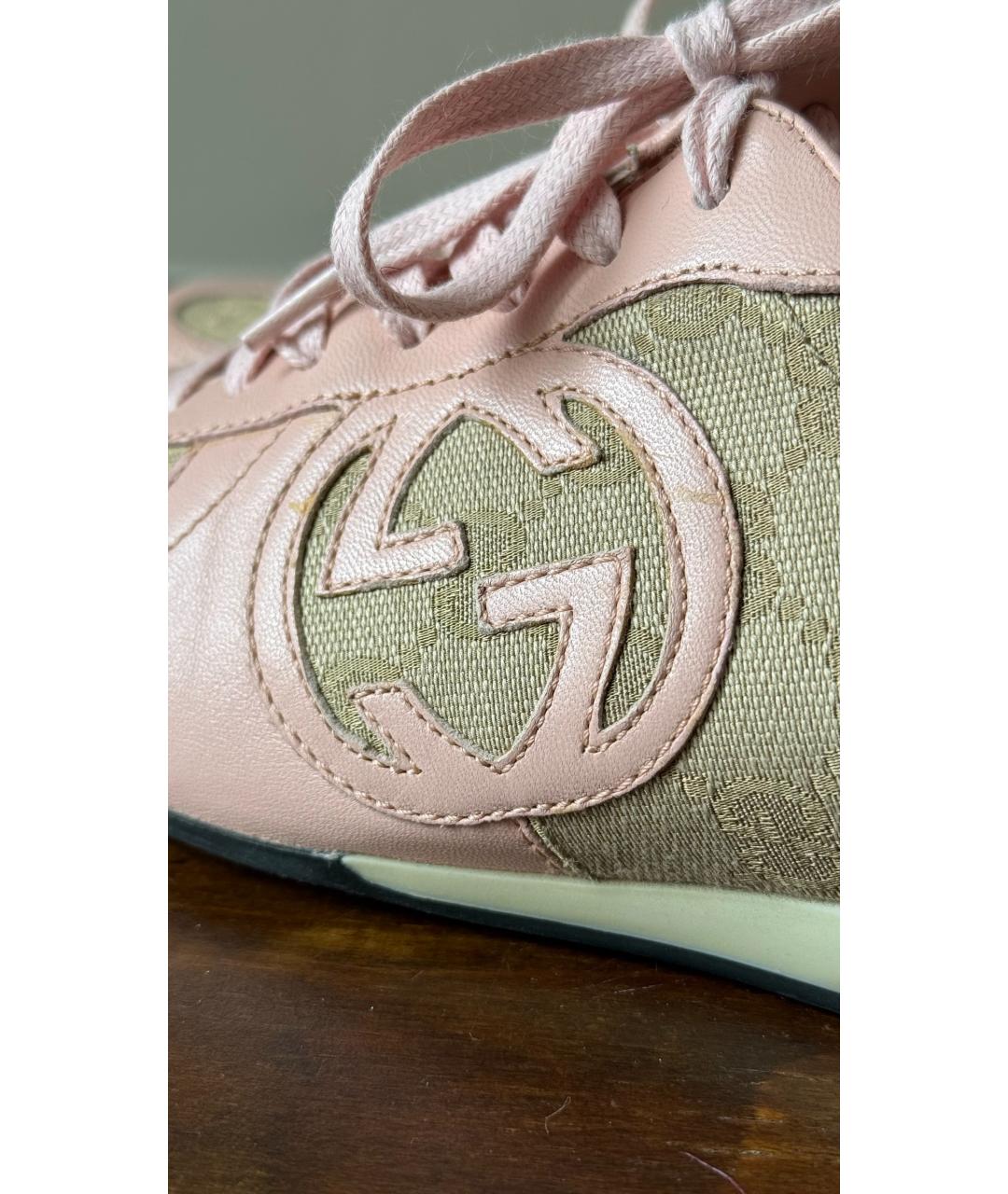GUCCI Розовые кеды, фото 5
