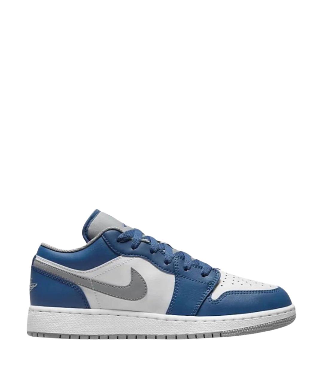 JORDAN Темно-синие кожаные кроссовки, фото 1